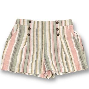 CI Sono Linen Collection High-waisted shorts